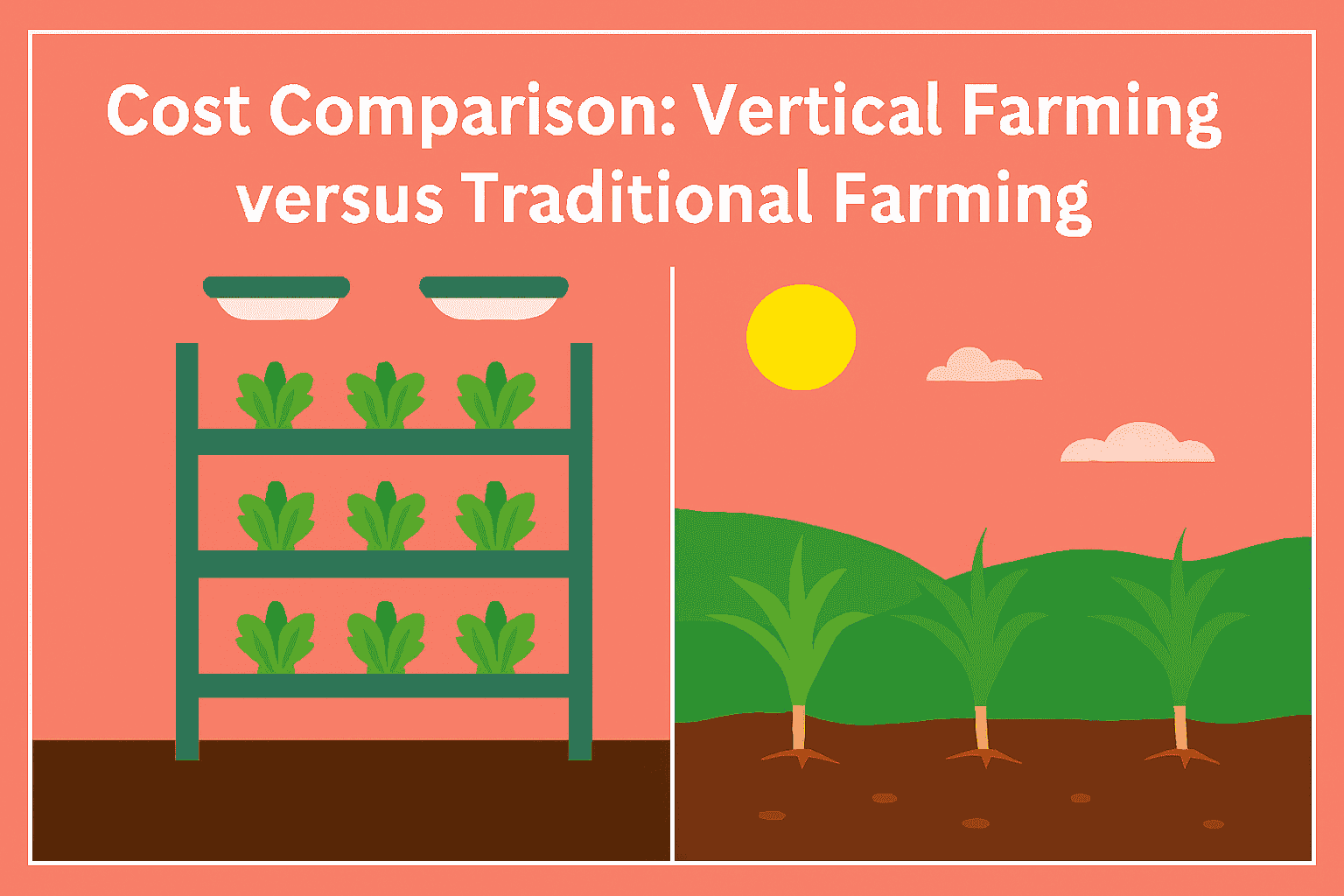 Cost Comparison -Vertical Farming vs Traditional Farming