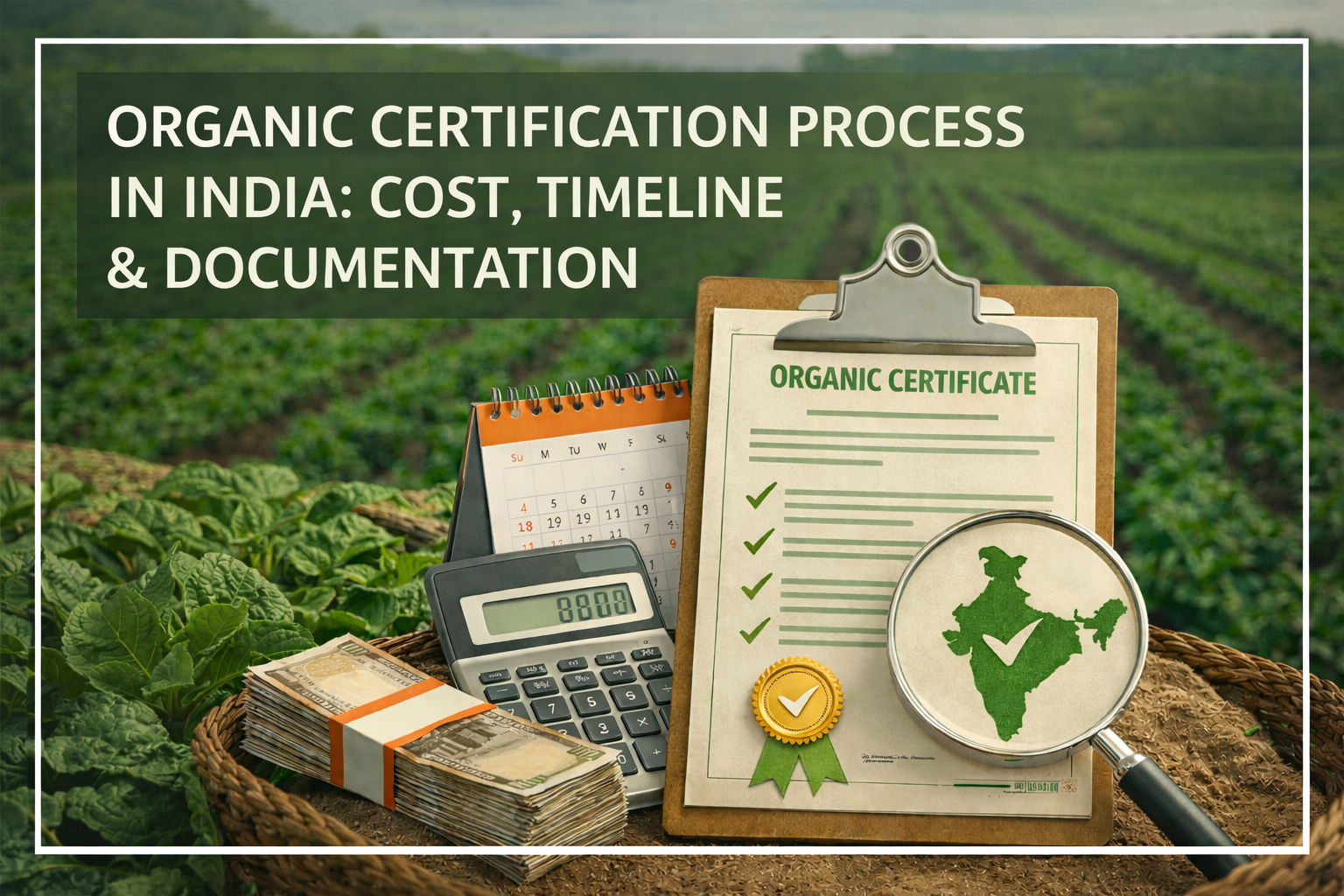 Organic Certification Process in India Cost, Timeline & Documentation