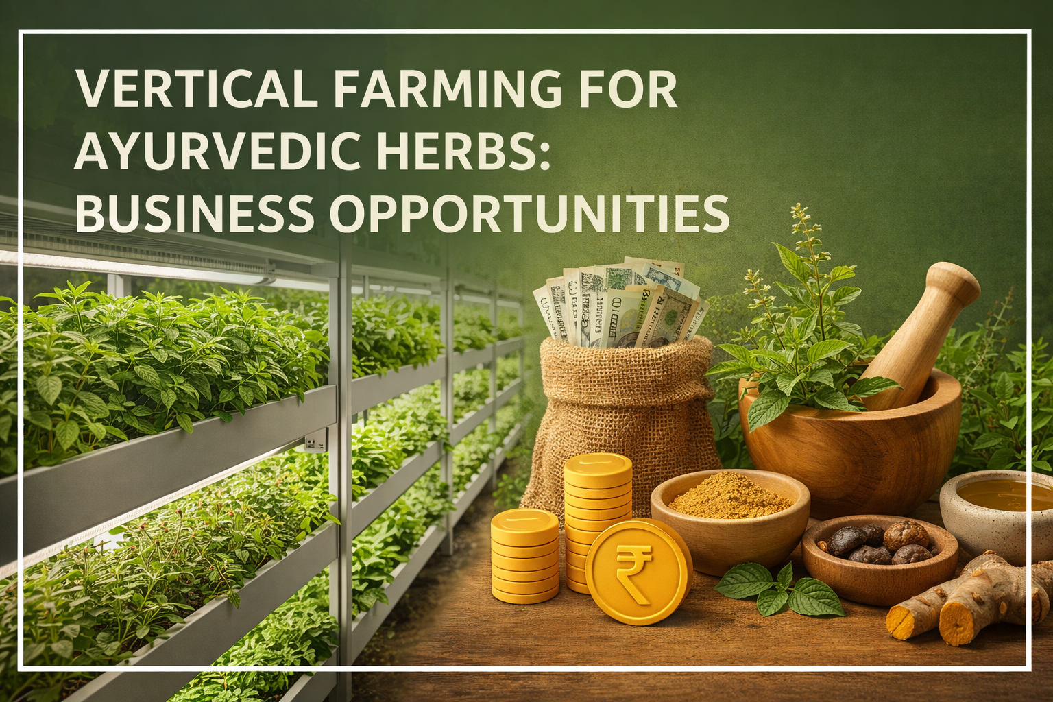 Vertical Farming for Ayurvedic Herbs Business Opportunities