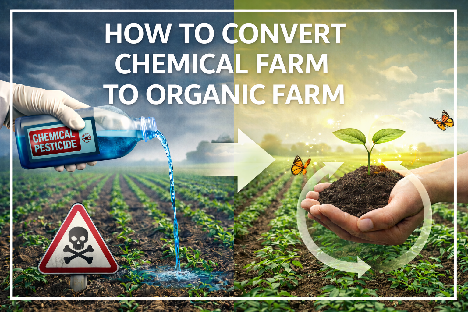 How to convert chemical farm to organic farm