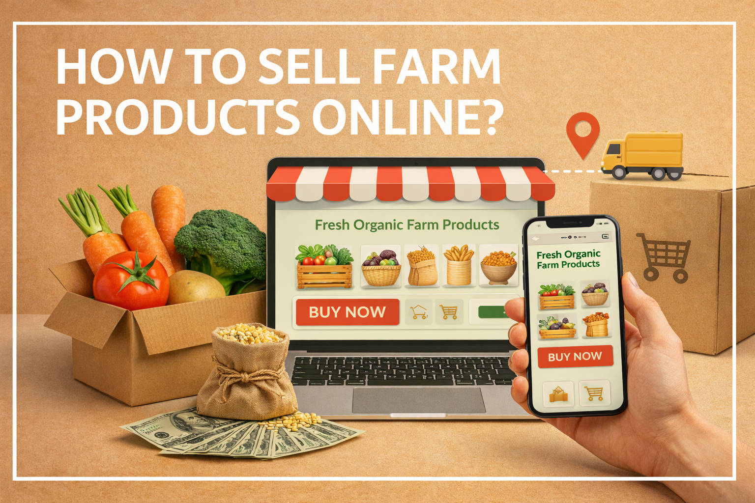 How to sell farm products online