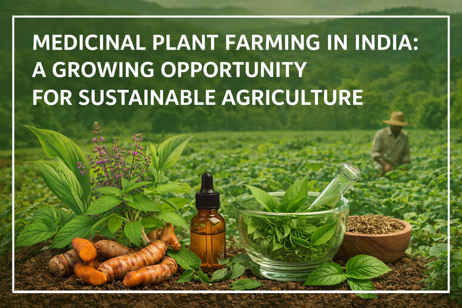 Explore profitable medicinal plant farming in India, including high-demand herbs, investment needs, and market potential.