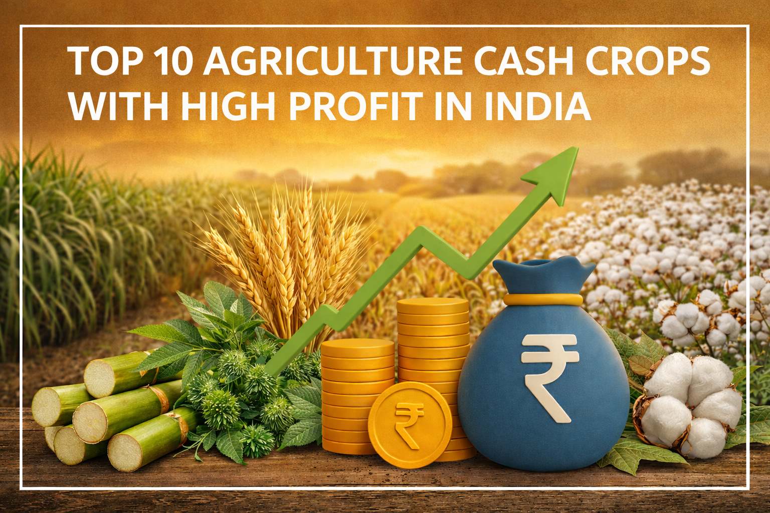 Top 10 Agriculture Cash Crops with High Profit in India