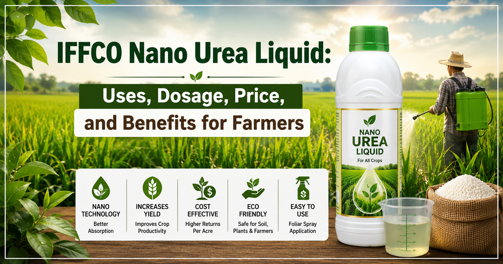 IFFCO Nano Urea Liquid: Uses, Dosage, Price, and Benefits for Farmers