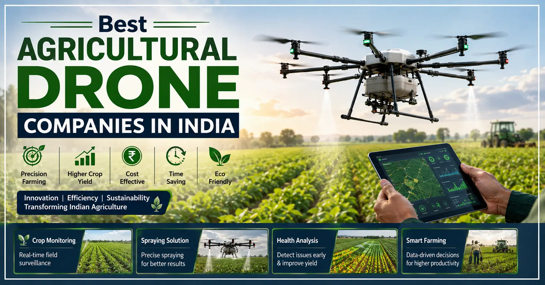 Best Agricultural Drone Companies in India