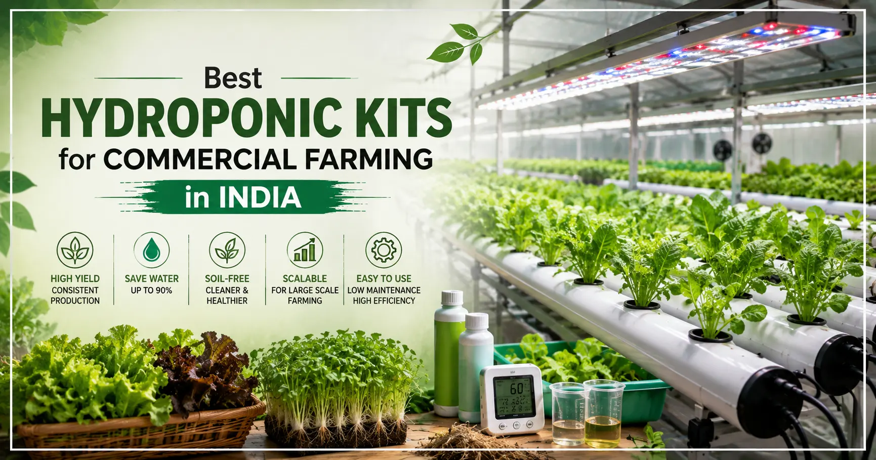 Best Hydroponic Kits for Commercial Farming in India