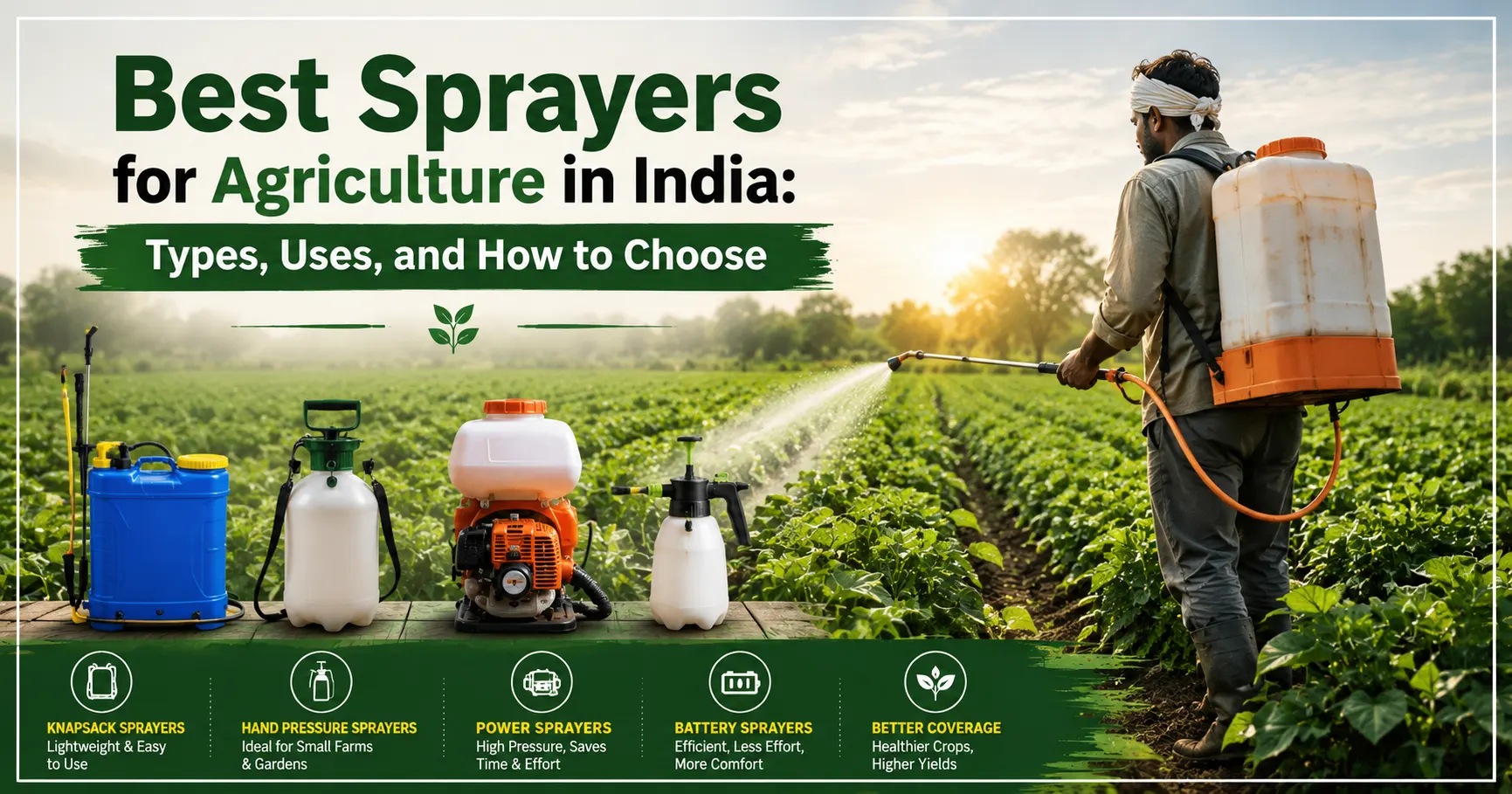 Best Sprayers for Agriculture in India Types, Uses, and How to Choose