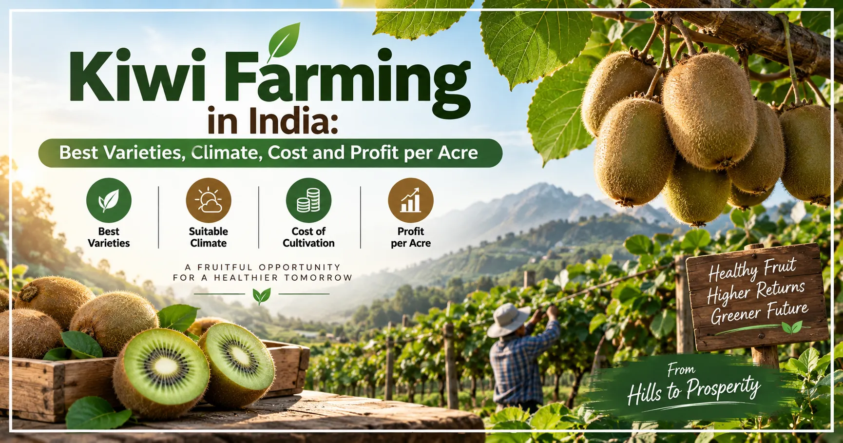 Kiwi Farming in India Best Varieties, Climate, Cost and Profit per Acre